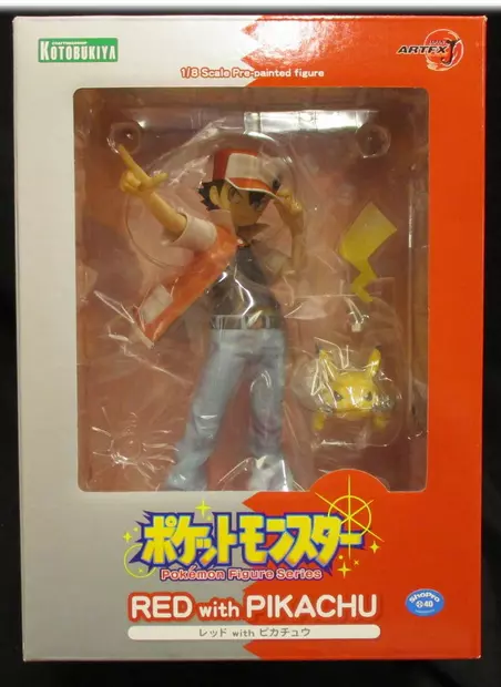 Kotobukiya ARTFX J Pokemon Series Red with Pikachu 1/8 Scale Painted Figure New