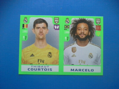 Panini C139 Fifa 365 2020 Sticker Marcelo #108 Courtois Real Madrid 