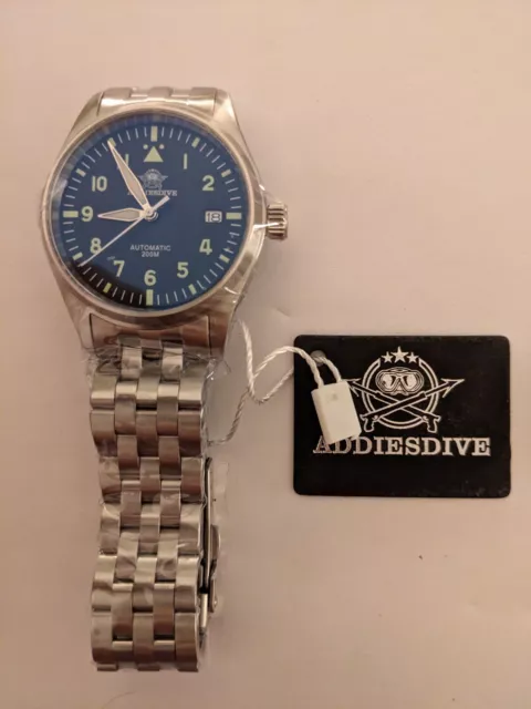 Addiesdive MY-H2 "Flieger" Herren Automatik Armbanduhr NH35A - neu
