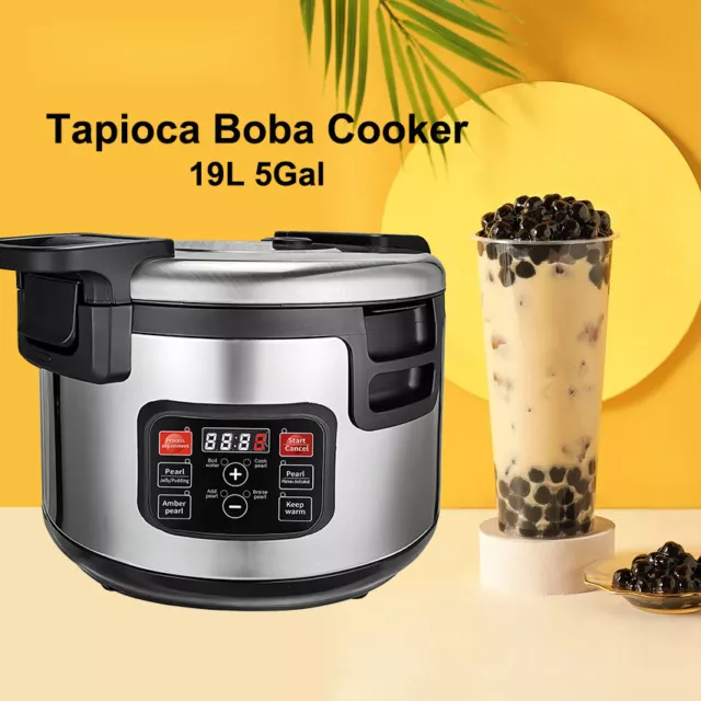 Wixkix Popping Boba Pearl Maker Cooker Bubble Tea Machine Maker 19L Non Stick