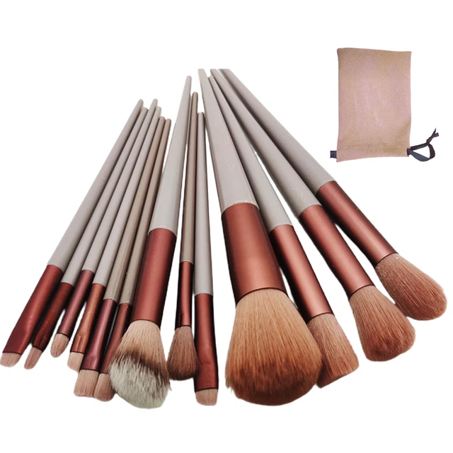 13 pezzi/set pennelli trucco setole morbide sopracciglia multifunzionali