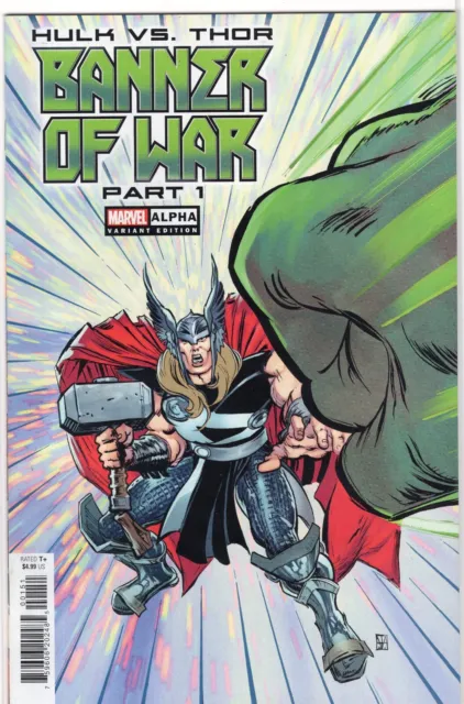 Hulk vs Thor Banner War Alpha Von Eeden Variant Marvel Comics 2022 NM+
