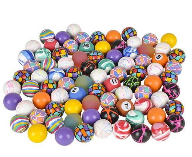 50 Superballs 45 mm Super Bouncy balls Gacha vending for $0