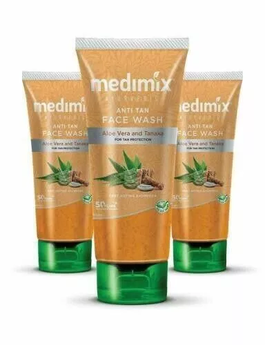 3 x Nettoyant visage anti-bronzage ayurvédique Medimix, à l'aloe vera et au...