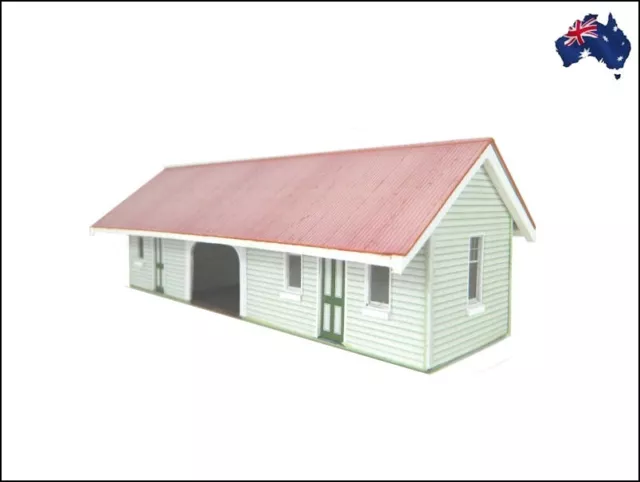 HO Scale Australian QR 44’ Weatherboard Railway Station (2 colours avail)