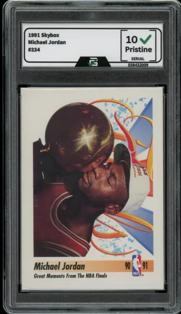 1991 Skybox #334 Michael Jordan GRADED 10 GEM MINT HOF Chicago Bulls