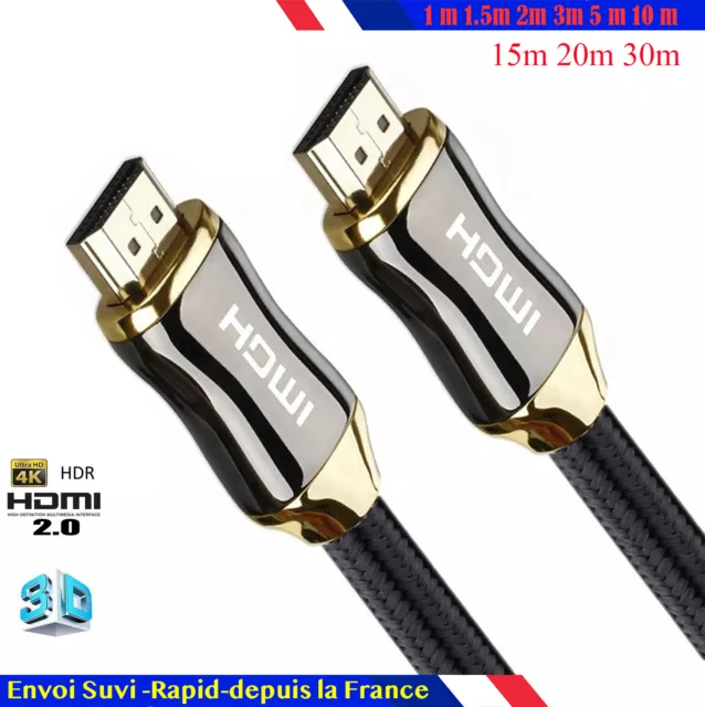 Cable hdmi 2.0 4K 60Hz ultra HDR 2160p 3D Full HD HDTV HDR 18GB 1 1.5 2 3 5 10m