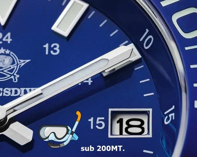 OROLOGIO UOMO AUTOMATICO Diver Lorenz Mov. Seiko Nh35A ,Ghiera Girevole