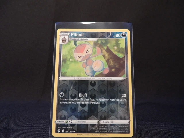 Carte Pokémon Pifeuil 096/203 HOLO REVERSE PEU COMMUNE VF