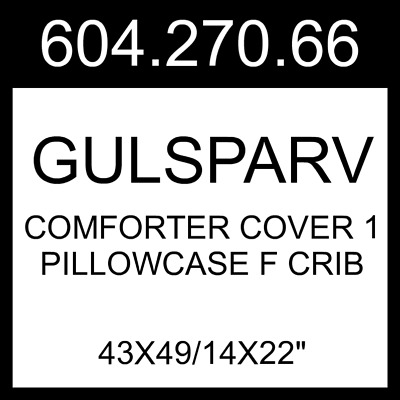 Funda edredón IKEA GULSPARV 1 funda de almohada cuna F 604.270.66