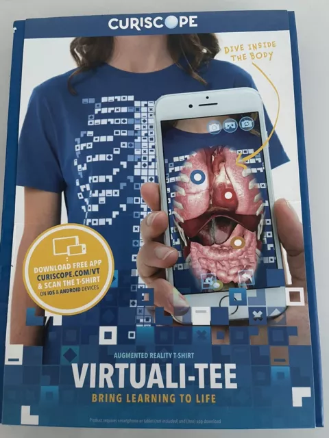Curiscope Virtuali-Tee - Interactive T-shirt  BNIB Learning Educational