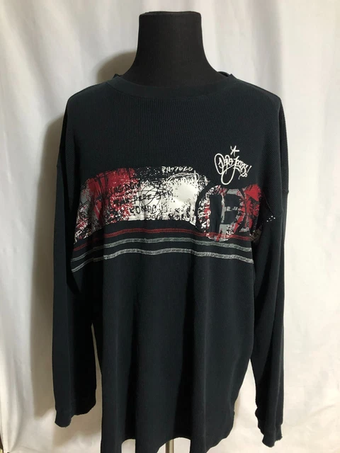 VINTAGE Pepe Jeans Shirt Adult 3XL  Red Black Spell Out Logo Streetwear Mens