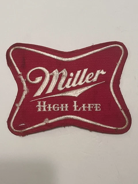 Miller High Life Patch – Embroidered Iron-On Beer Patch (2.5” X 3.25”)
