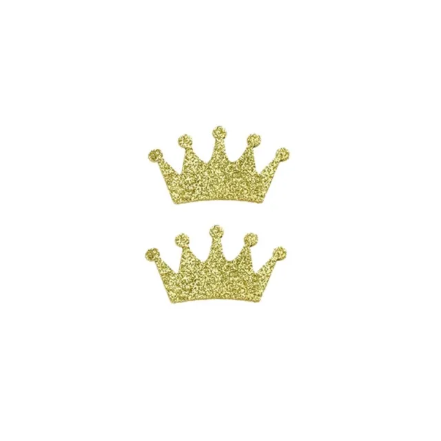 100 pezzi accessori spalmabili Super Flash Golden Crown Form coriandoli