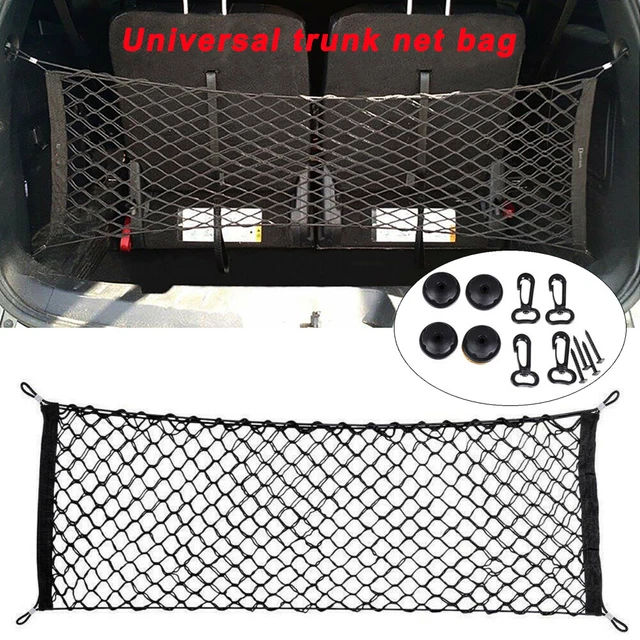 Envelope Style Trunk Cargo Net Storage Organizer Universal Bag Hook for Car Rear