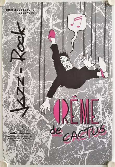 Affiche Jazz Rock CRÈME DE CACTUS