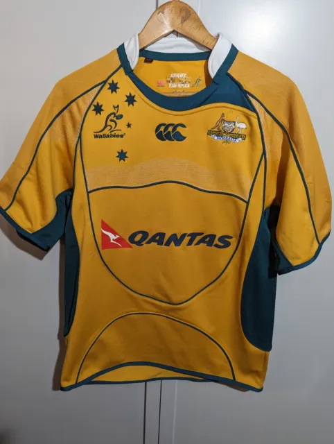 Canterbury Herren Rugby Union Australia Wallabies 2007/2009 Shirt Trikot Grösse S