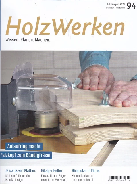 HolzWerken Band 94   Anlaufring macht Falzkopf zum Bündigfräser