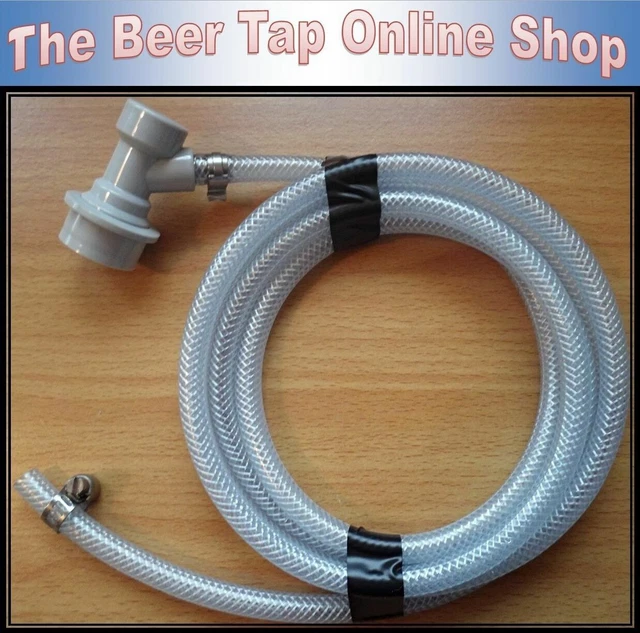 PVC BEER GAS Line / Pipe & Disconnect for Ball Lock Cornelius Keg, CO2