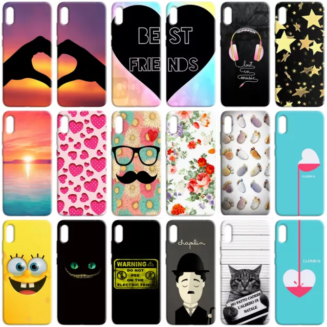 Cover custodia back case in TPU silicone morbido per WIKO Y70 fantasia V