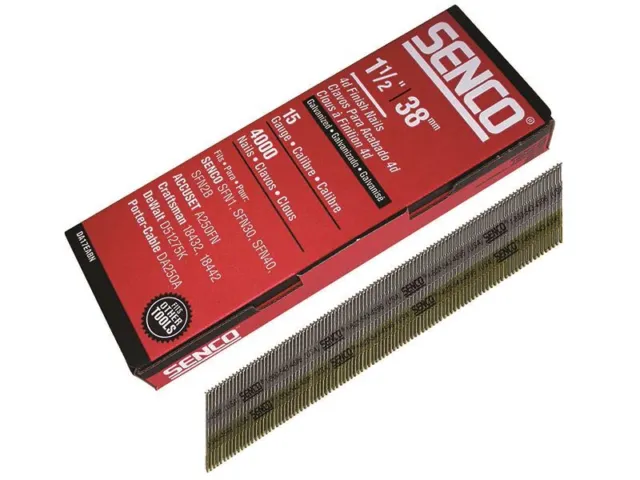 Senco - Chisel Smooth Brad Nails Galvanised 15G x 38mm Pack 4,000