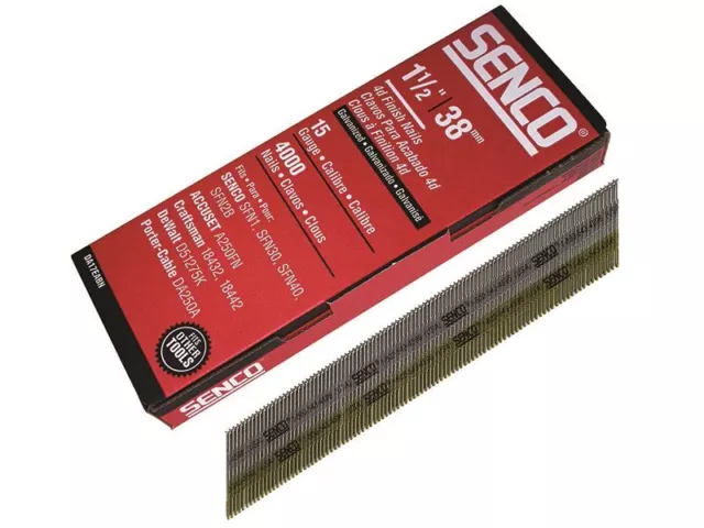 Senco - Chisel Smooth Brad Nails Galvanised 15G x 38mm Pack 4,000