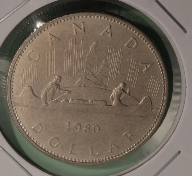 1980 Canada Nickel Dollar - BU / UNC from original bank roll