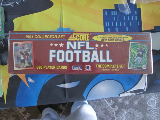 Factory Sealed Score 1991 NFL Collector Complete Card Set Series 1 + 2 690 Cards
