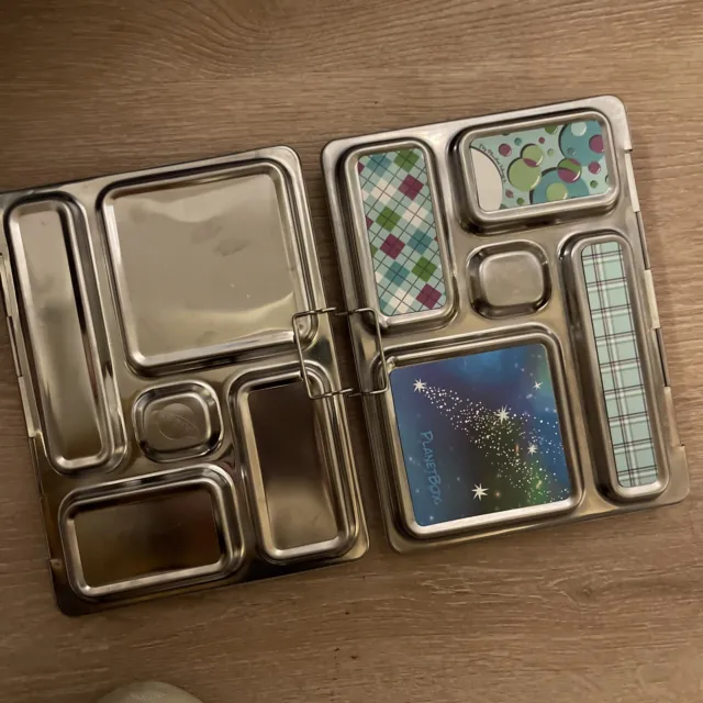 PLANETBOX Rover Stainless Steel Metal 5 Compartments Bento LUNCH BOX Planet A3