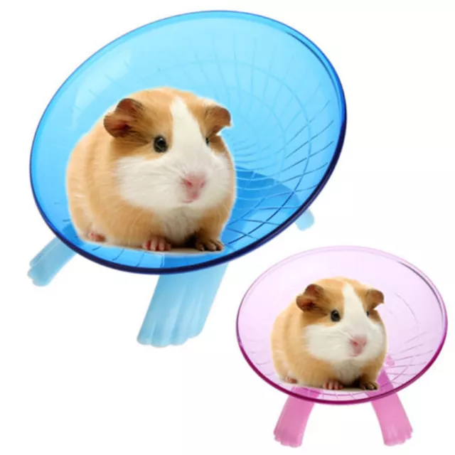 Running Disc Flying Saucer Exercise Wheel Toy for Mice Dwarf Hamster Pet 18cm-uh