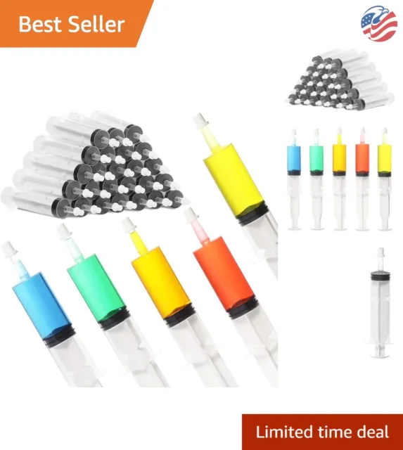 Fun Party Syringe Shots - 30 Pack 2 Oz - Reliable & Reusable - Dishwasher-Safe
