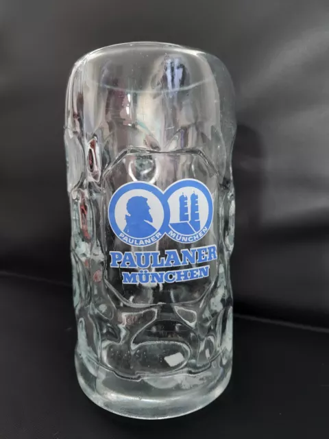 Paulaner Munchen Stein Glass Collectible beer rare