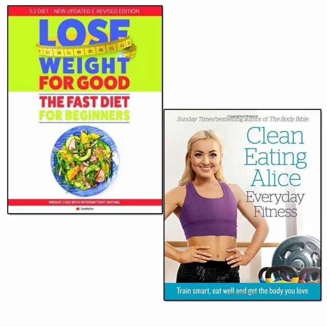 How To Lose Weight For Good and Clean Eating Alice 2 Books Collection Set PB NEW
