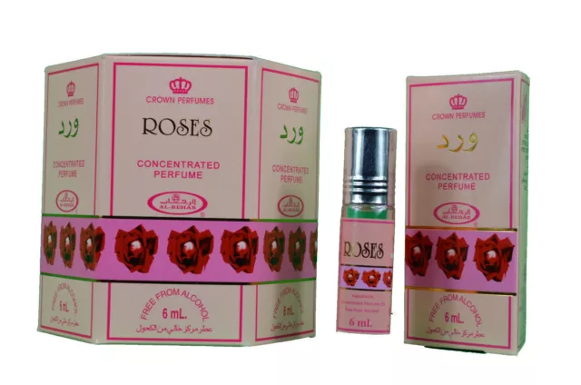 Roses 6ml (box of 6) Al Rehab Perfume Oil/Attar/Ittar