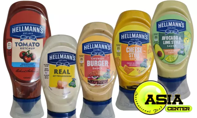 Hellmann´s sauce 5er Partypack versch. Sorten 4x  250ml + 1x 430ml