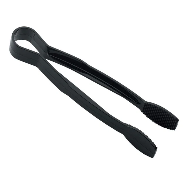 Cambro TG9110 Lugano Black Flat Grip 9" Tongs