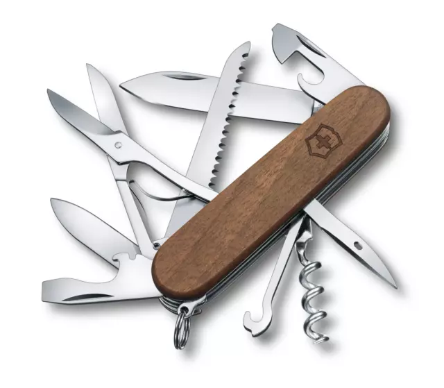 Victorinox Huntsman Swiss Army Knife - Wood