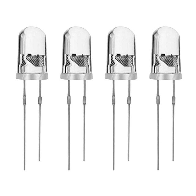 100Pcs/Lot 5Mm Round Purple Uv Led Diode Super Bright Water Clear Led Light LaZ5