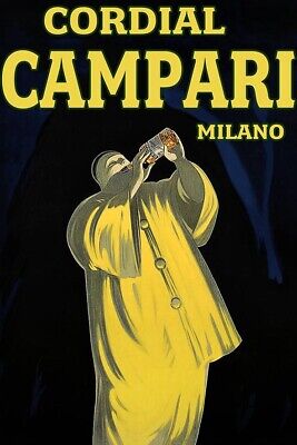 Poster Manifesto Locandina Pubblicitaria Stampa Vintage Bevanda Cordial Campari