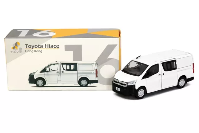 Tiny City Die-cast Model Car - #16 Toyota Hiace H300 (White)