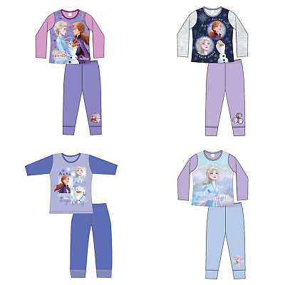 Girls Frozen Anna Elsa Pyjamas Set Nightwear pjs Age 4 years to 10 Years