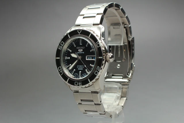 [N MINT] SEIKO 5 Automatic SNZH57J1 7S36-04N0 Black 23 JW Mens Watch From Japan
