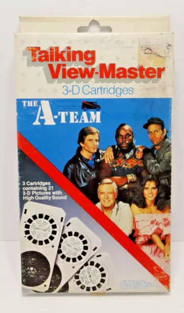 Vintage Talking View-Master 3-D Cartridges Mr. T The A-Team TV Special 1983