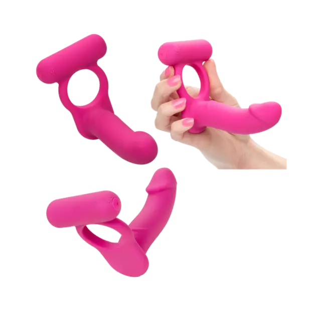 Fallo vibrante anale vaginale indossabile realistico clitoride in silicone usb