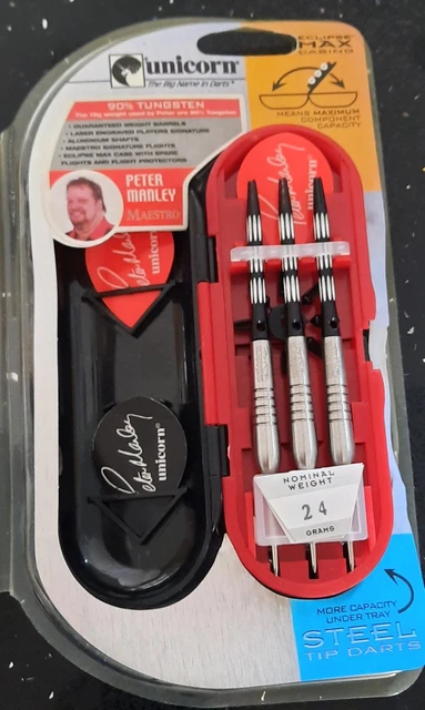 RARE UNICORN TUNGSTEN Peter Manley Maestro 24g Darts In Original