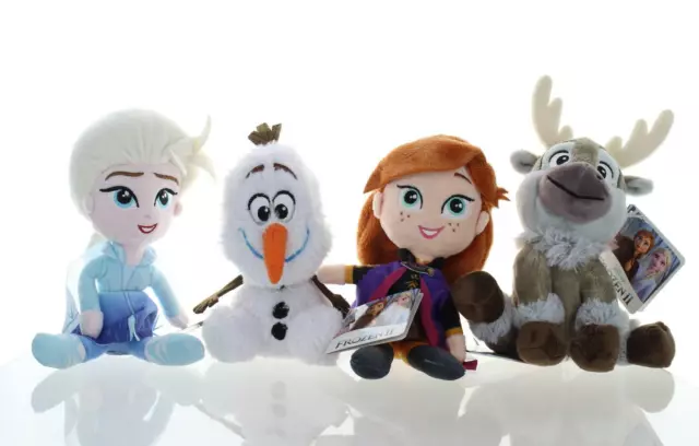 8" (20cm) Official Disney Frozen 2 Soft Plush Toys Choice of Olaf, Sven, Elsa or