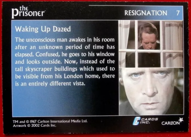 THE PRISONER Autograph Series - Vol 1 - WAKING UP DAZED - Card #07 Cards Inc 2