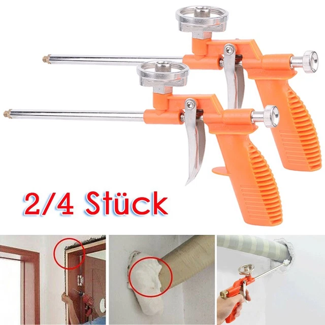 2/4 piezas pistola de espuma de PU espuma de pistola espuma de montaje pistola pistola de espuma de construcción