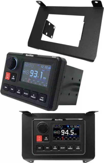 NA30C 3" Source Unit with AM/FM/WB &amp; Bluetooth + Dash Kit Compatible with 2