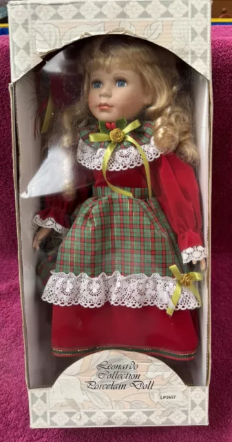 New Boxed Leonardo Collection Porcelain Doll